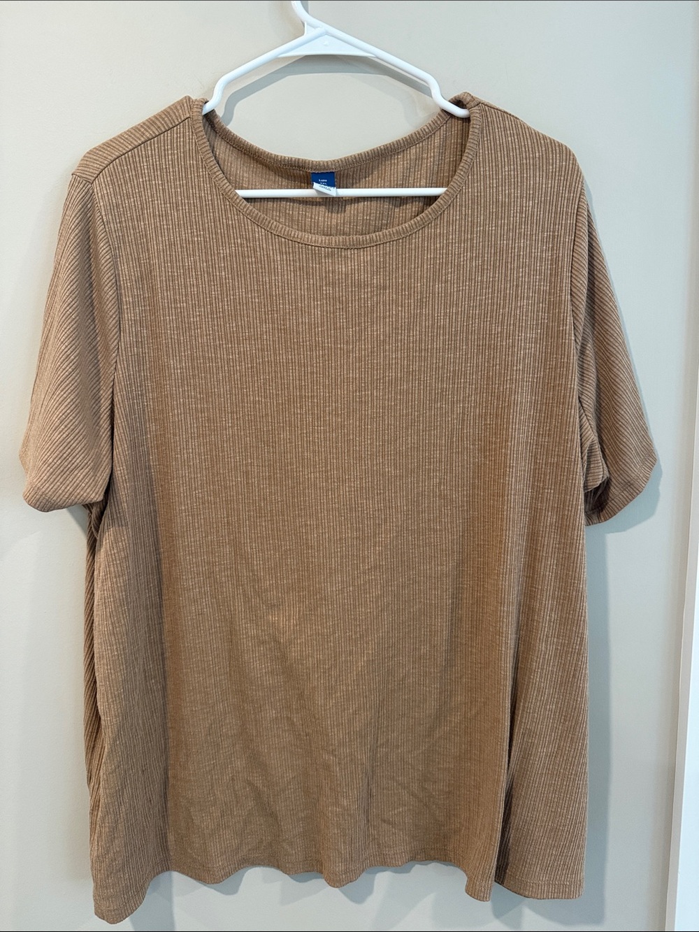 Old Navy Ribbed Short-Sleeve Top - Tan